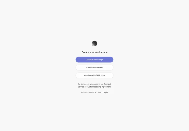 Linear — Create account