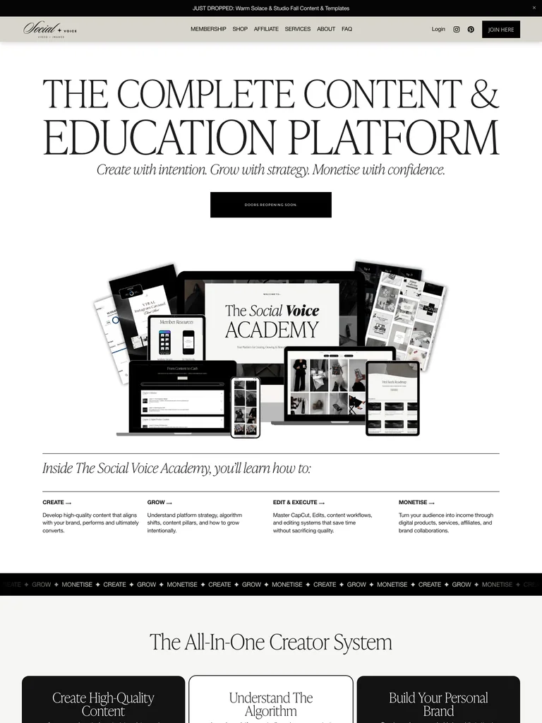 The Social Voice — Academy