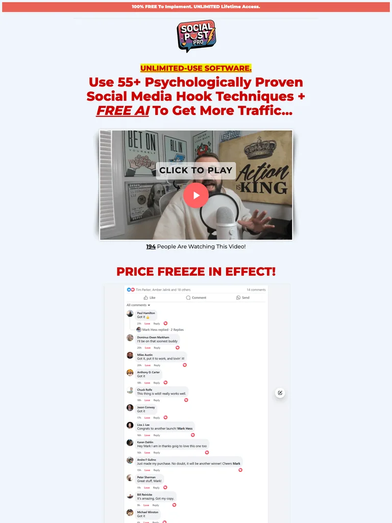 Mark Hess — Social Post Pro