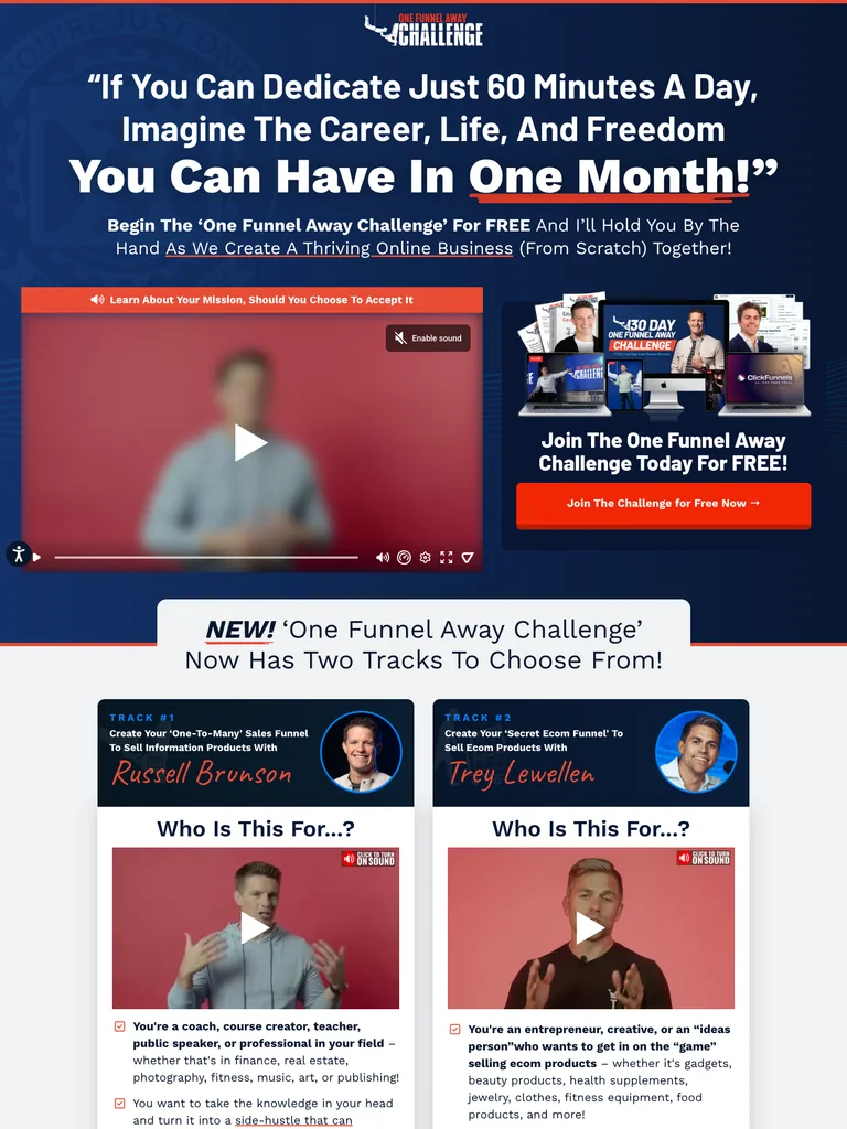ClickFunnels — One Funnel Away