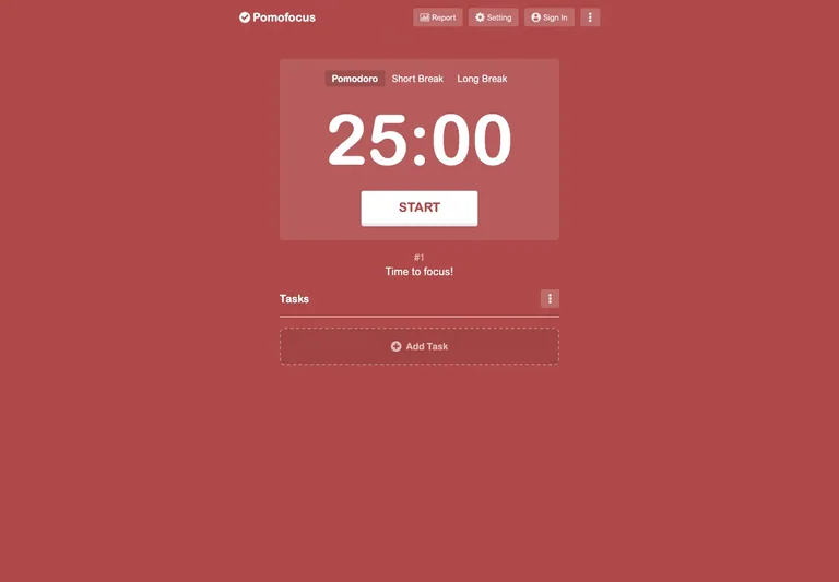 Pomofocus — Focus timer