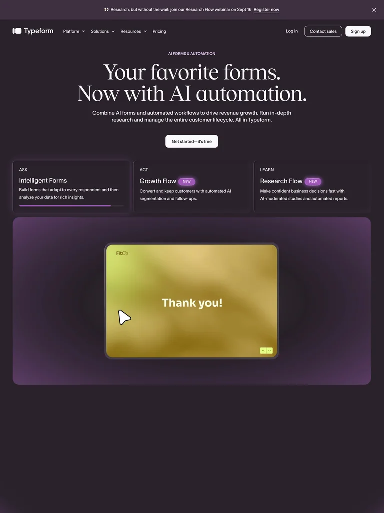 Typeform — Conversational Form