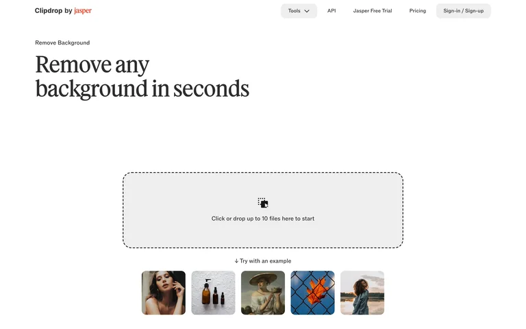 Clipdrop — Remove background