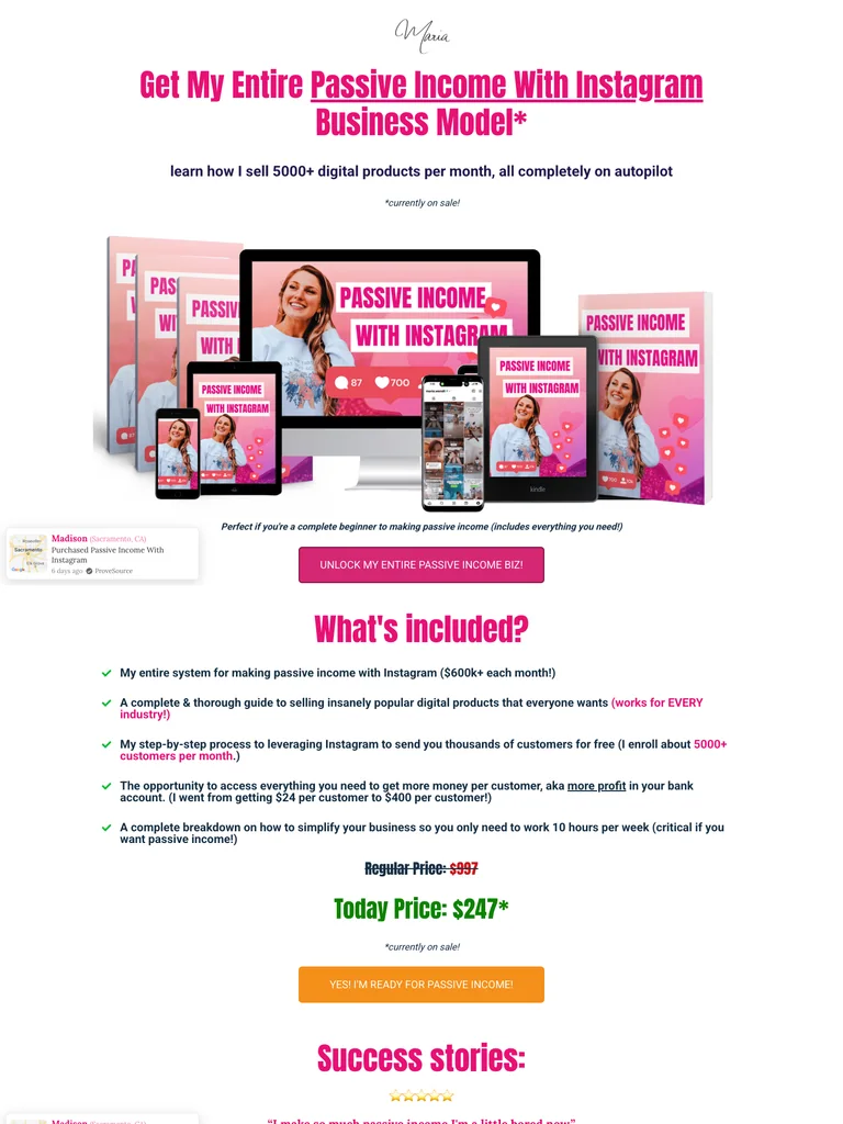 Maria Wendt — Passive Income With Instagram