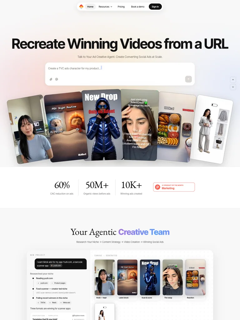 AdAnt AI — design reference