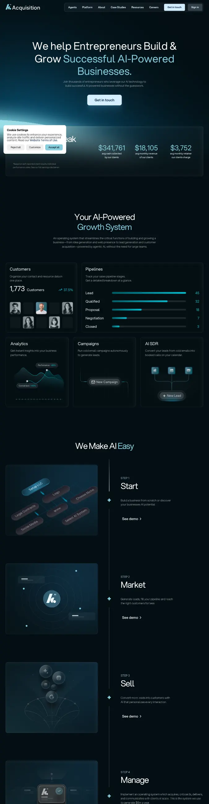 AI Acquisition — Dark AI Product preview