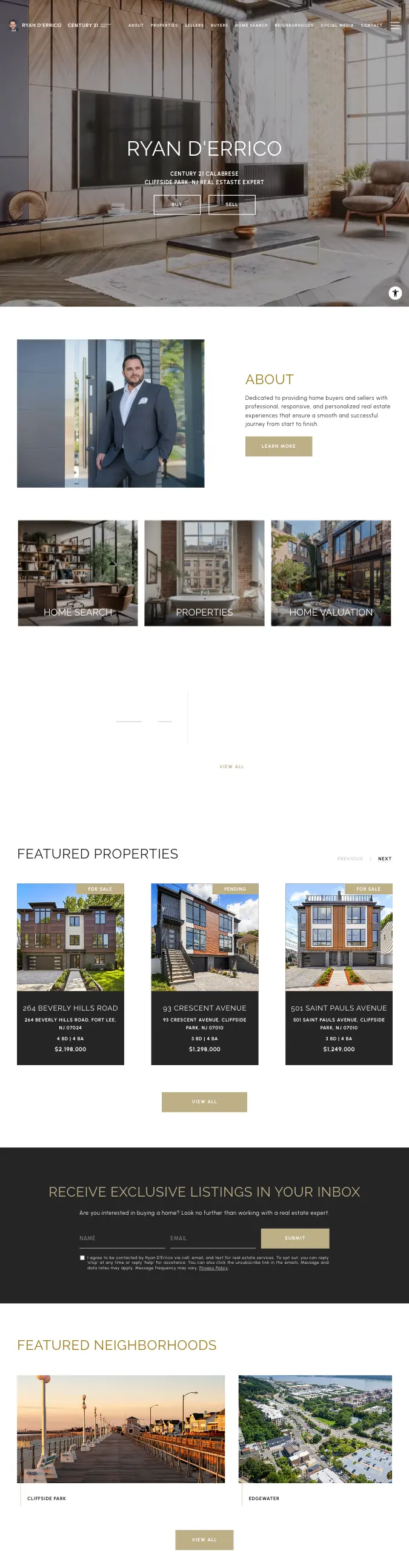 Cliffside Park Realtor — Editorial Luxury preview