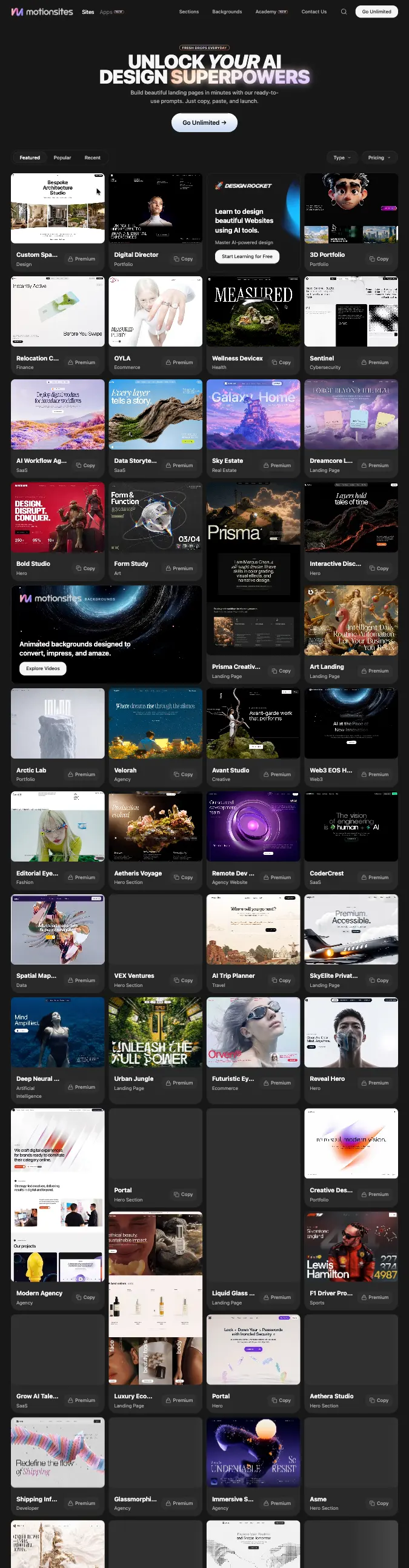 Motionsites preview